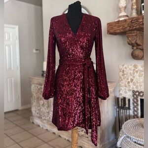 Gianni Bini Red Sequin Dress